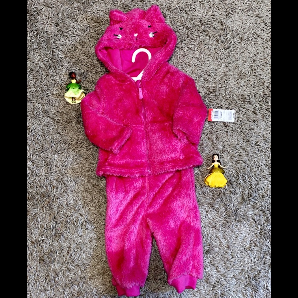 Pink furry outfit